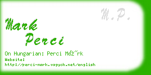 mark perci business card